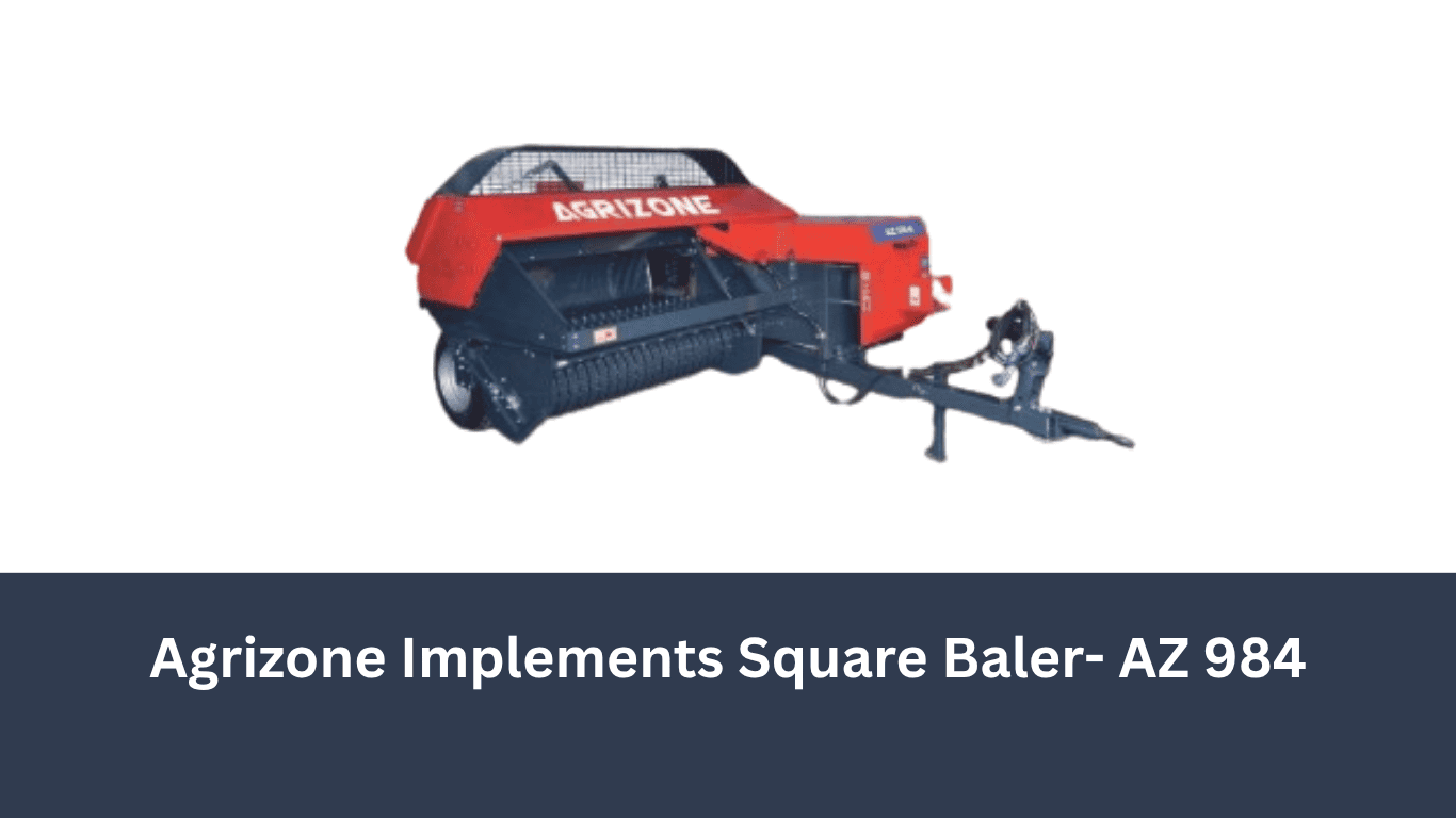 Agrizone Square Baler (AZ 984) with pickup reel for hay baling.